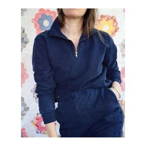 Rudy Jude dark indigo natural half zip